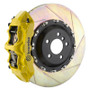 Brembo 03-13 Flying Spur Front GT BBK 6 Piston Cast 411x34 2pc Rotor Slotted Type1 - Yellow
