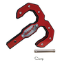Gen-Y Hulk 2.5 32K Tow Hook 2.5in Shank w/GH-097 Pin/GH-011 Twist Clip - Black/Red
