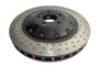 DBA 07-11 Audi S6 Front 5000 Series Cross Drilled Rotor w/Black Hat