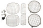 Kentrol 97-06 Jeep Wrangler TJ Wire Mesh Guard Set 6 Pieces - Polished Silver