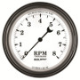 AutoMeter Gauge Tachometer 3-3/8in. 8K RPM In-Dash Old Tyme White II