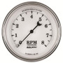 AutoMeter Gauge Tachometer 3-3/8in. 8K RPM In-Dash Old Tyme White II
