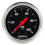AutoMeter Gauge Oil Press 2-1/16in. 100PSI Mech Designer Black