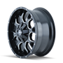 Mayhem 8015 Warrior 20x10 / 5x127 BP / -25mm Offset / 87mm Hub Black w/ Milled Spokes Wheel