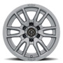 ICON Vector 6 17x8.5 6x5.5 25mm Offset 5.75in BS 95.1mm Bore Titanium Wheel