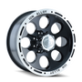 ION Type 174 16x8 / 5x139.7 BP / -5mm Offset / 108mm Hub Black/Machined Wheel