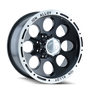 ION Type 174 15x8 / 6x139.7 BP / -27mm Offset / 106mm Hub Black/Machined Wheel