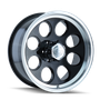 ION Type 171 16x8 / 6x139.7 BP / -5mm Offset / 106mm Hub Black/Machined Wheel