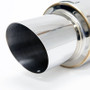 BLOX Racing 76.2mm N1 Angled Tip Muffler Universal