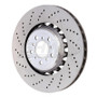 SHW 13-16 BMW M5 4.4L Left Front Cross-Drilled Lightweight Brake Rotor (34112284101)