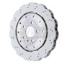 SHW 14-20 Audi R8 5.2L (Excl Ceramic Brake) Rear Drill-Dimp Lightweight Wavy Brake Rotor(4S0615601B)