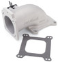 Edelbrock Low Profile Intake Elbow 90mm Throttle Body to Square-Bore Flange As-Cast Finish