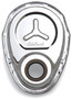 Edelbrock Timing Cover SB-Chevy Chrome w/ Welded Reinforcement Plate