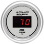 Autometer Ultra-Lite 2-1/16in 100PSI Silver Dial Digital Oil Pressure Gauge w/ Red LED