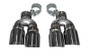 Corsa 16-19 Cadillac ATS 3.6T 4in Inlet / 4in Outlet Twin Polished Tip Kit (For Corsa Exhaust Only)