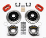 Wilwood Forged Dynalite P/S Park Brake Kit Drilled Red 58-64 Olds/Pontiac Ends