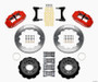 Wilwood Narrow Superlite 6R Front Hat Kit 12.88in Red 93-96 Mazda RX7
