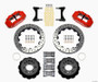 Wilwood Narrow Superlite 6R Front Hat Kit 12.88in Drill Red 93-96 Mazda RX7