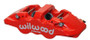 Wilwood Caliper-Aero6-R/H - Red 1.62/1.12/1.12in Pistons 1.25in Disc