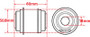 SPC Performance Flex Joint xAxis BUILDER SERIES 18mm ID X 50.8mm OD X 60mm Width