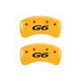 MGP 4 Caliper Covers Engraved Front Pontiac Rear G6 Yellow Finish Black Char 2007 Pontiac G5