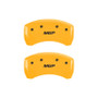 MGP 4 Caliper Covers Engraved Front & Rear MGP Yellow Finish Black Char 2005 Chrysler Crossfire