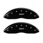 MGP 4 Caliper Covers Engraved Front & Rear MGP Black Finish Silver Char 2017 Lincoln MKZ