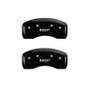 MGP 4 Caliper Covers Engraved Front & Rear MGP Black Finish Silver Char 2017 Lincoln MKZ