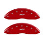 MGP 4 Caliper Covers Engraved Front & Rear MGP Red Finish Silver Characters 2017 Lincoln MKZ