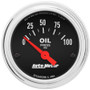 Autometer Traditional Chrome 52mm 0-100 PSI Short Sweep Electrical Oil Pressure Gauge