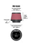 K&N Universal Rubber Filter 5in Flange ID x 6.5in Base OD x 4.5in Top OD x 4.125in Height