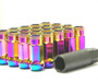 Wheel Mate Muteki SR48 Open End Lug Nuts - Pink 12x1.50 48mm