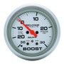 Autometer Ultra-Lite 66.7mm Full Sweep Elec 30 IN Hg/30 PSI Vacuum/Boost w/ Peak Memory & Warning