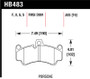 Hawk 08 Porsche 911 Targa 4/4S/03-05 911 GT2/04-08 GT3/07-08 Turbo DTC-70 Race Front Brake Pads