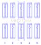 King Chrysler 148/148 Turbo DOHC 16V / Jeep 148 DOHC 16V (Size +0.5mm) Main Bearing Set