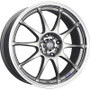 Enkei J10 15x6.5 4x100/114.3 38mm Offset 72.62mm Bore Dia Silver w/ Machined Lip Wheel