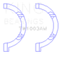 King Engine Bearings Chrysler 345/370 OHV Hemi Thrust Washer Set