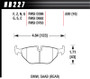 Hawk 92-95 BMW 325iS / 96-02 BMW M3 DTC-70 Race Rear Brake Pads
