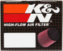 K&N Universal Rubber Filter 2.125in Flange ID/3in x 4in Tapered Oval/2.75in Height (4 Filters)