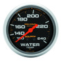 Autometer Liquid Filled Mechanical 66.7mm 120-240 deg F Water Temperature Gauge w/ 12in Tubing