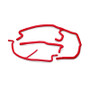 Mishimoto 05-08 Chevy Corvette/Z06 Red Silicone Ancillary Hose Kit