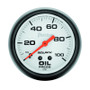 Autometer Phantom 66.7mm 0-100 PSI Mechanical Oil Pressure Gauge