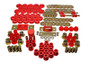 Energy Suspension 55-57 Chevrolet Belair/El Camino/Impala Red Hyper-Flex Master Bushing Set