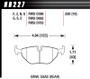Hawk BMW 3/5/7 Series / M3 / Z3 / Z4  Race Blue 9012 Rear Brake Pads