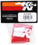 K&N Drycharger Air Filter Wrap Red 6in Base ID x 5in Top ID x 6.5in Height