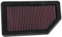 K&N Replacement Air Filter 10.625in O/S Length x 5.75in O/S Width x 1in Height