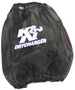 K&N Round Tapered Air Filter Wrap Black 7.5in Base ID / 4.5in Top ID / 6in Height