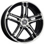Enkei FD-05 17x7 5x100 40mm Offset 72.62 Bore Dia Black Machined Wheel