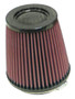 K&N Universal Air Filter - Round Tapered 4in Flange ID / 5.375in Base OD / 4in Top OD / 5.5in H