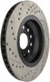 StopTech 09 VW Passat CC / 06-09 Passat Slotted & Drilled Left Rear Rotor